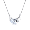Half Moon Stone Necklace Silver SPE-2316